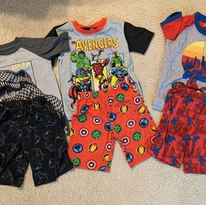 Boys Clothes size 5/6 Avengers, Spider-Man, T-Rex